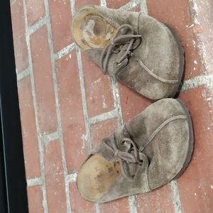 Birki's Suede Lace Up Clogs